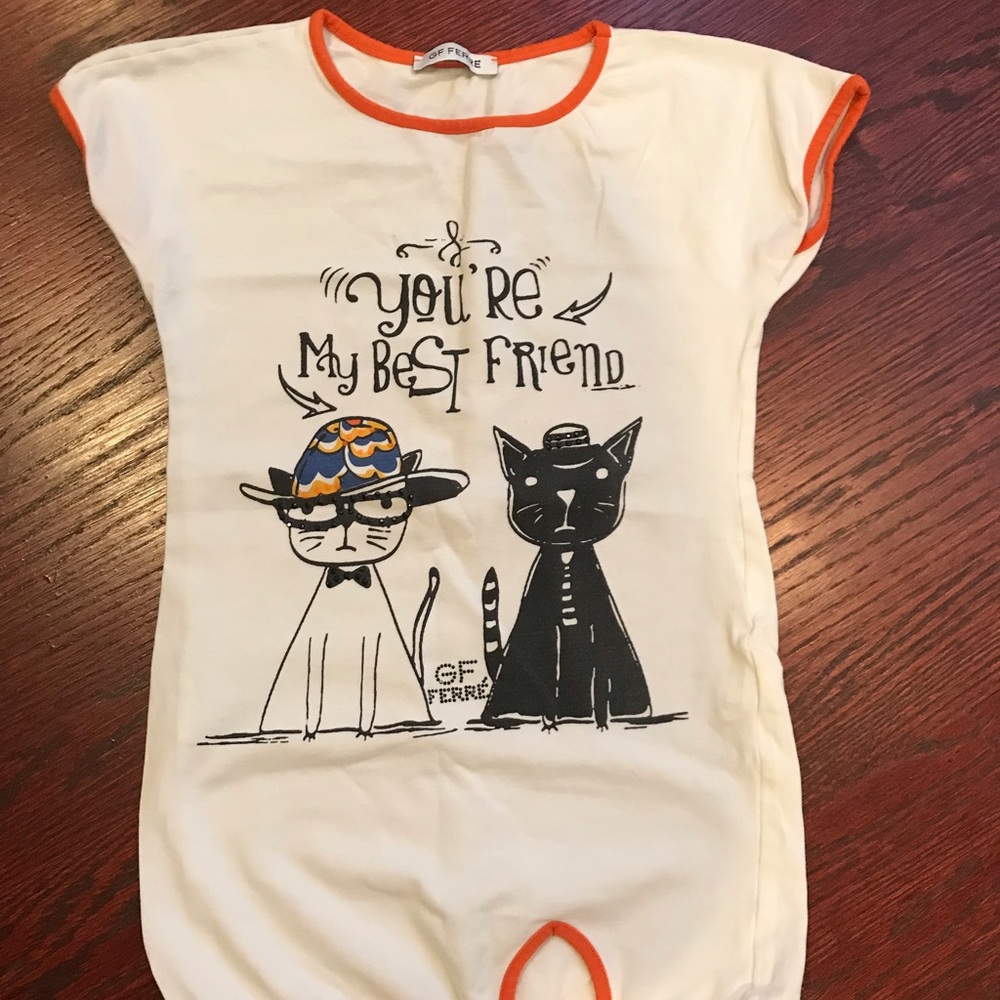 Gianfranco Ferre Girls jeweled T-shirt 7/8 Y
